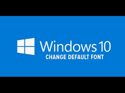 Set font windows 10 1